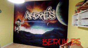 Graffiti Armario Empotrado Astronauta Andres 300x100000